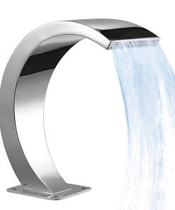 Deep Blue Pro Stainless Steel Pool Waterfall Aquarius 600x300mm, 316 Steel