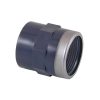 Certikin GP032100RSA | Size 32 x 1 inch Grey PVC Pipe & Fittings - Metric > Grey Adaptor Reinforced Socket