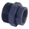 Certikin Grey PVC Hexagon Reducer GP034038TMF | Size ¾ inch x …œ inch