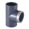Certikin SPX063200RET | Size 63 x 2 inch Grey PVC Pipe & Fittings - Metric > Grey 90 degree Reinforced Tee