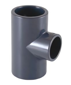 Certikin SPX075050RT | Size 75 x 50 Grey PVC Pipe & Fittings - Metric > Grey 90 degree Reducing Tee