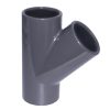 Certikin SPX11045T | Size 110 Grey PVC Pipe & Fittings - Metric > Grey 45 degree Tee