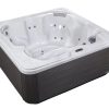 Valete Spas VS/AL/SS/G | Alveston Spa - Sterling Silver Shell - Grey Cabinet