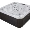 Valete Spas VS/WA/SS/G | Warwick Spa - Sterling Silver Shell - Grey Cabinet