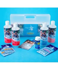AquaSPArkle Complete Spa Starter Kit - Chlorine 1 X 1 Pack Chlorine pH- pH+ FoamAway Test Strips