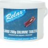 Relax 2Kg Large 200g Swimming Pool Chlorine Tablets Size: Single Large Blue/Green DiscountLeisur2942
