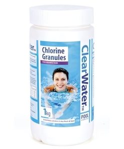 ClearWater Chemical Granules Healthy Swimming Pool Spa Disinfection Chlorine 1kg