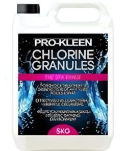 Pro-Kleen Fast Dissolving Stabilised Chlorine Granules - Sanitises Pool Water to Remove Germs and Bacteria 5kg