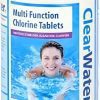 50 x 20g (1kg) Clearwater CH0019 4-in-1 Chlorine Tablets for Pools and Hot Tubs
