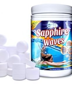 Sapphire Waves 5 in 1 Multifunction Chlorine Tablets for Hot Tubs, Spa, Swimming Pools. 1Kg