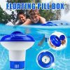 Floating Chlorine Dispenser Pill Box Cleaning Chemical Hot Tub Spa Swimming Pool