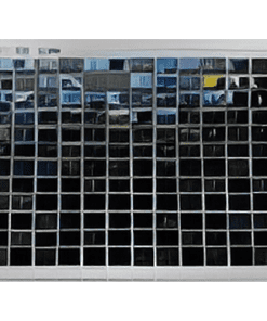Deep Blue Crystal Mosaic Black Tiles - 23.5x23.5mm for Concrete Pools, 304x304mm Sheet
