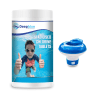Deep Blue Professional - Mini 20g STABILISED Chlorine Tablets 1kg WITH Floating dispenser