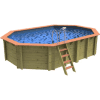Plastica Belgravia Wooden Pool Package with Argonaut/Endurance Filtration & Invertemp Heat Pump With Patterned liner