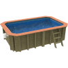 Plastica Wooden Exercise Pool Package with SwimMaster Counter Current & Invertemp Heat Pump With PLAIN liner