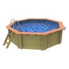 Plastica Knightsbridge Wooden Pool Package with SwimMaster Counter Current & Invertemp Heat Pump With TILEBAND