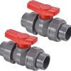 Deep Blue Pro PVC True Union Ball Valve Socket 1.5 Inch - Robust Design 877g