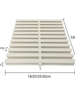 Deep Blue White I-Shaped Pool Grating Pad - 20cm Strong PP Plastic