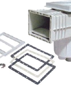 Deep Blue Wide Mouth ABS Skimmer for vinyl pool with 63.5mm Extension Piece & Square Frame