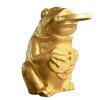 Deep Blue Golden Toad Large Fountain Statue Sprayer - 660x700x1100mm, 25kg