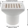 Deep Blue Gutter Drain for Concrete Pools - Metric 1.5 Inch ABS
