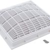 Deep Blue Anti-Suction Square Main Drain for Concrete Pools - 9x9 Inch UV ABS